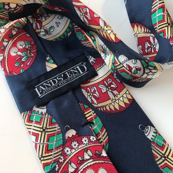 Land’s End Necktie Christmas Bulbs Ornaments - Picture 3 of 5